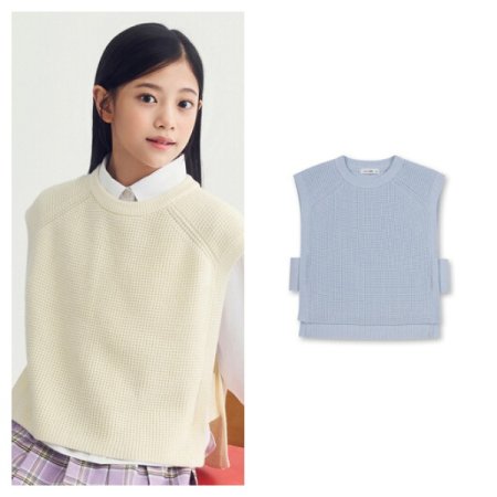 여아 레이어드 스웨터 베스트