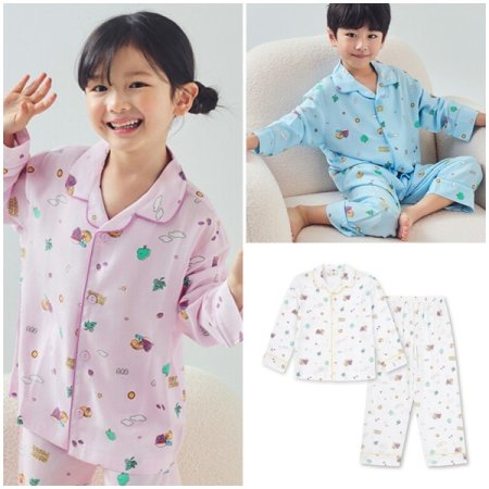 카카오프렌즈 레이온 9부 파자마