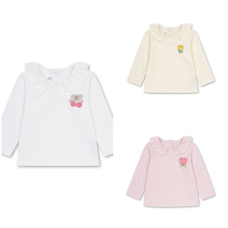 여아 유아 버비 코튼 9부 긴팔티