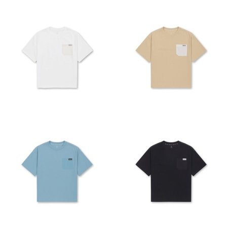 밸런스 쿨에어 코튼 우븐 포켓 반팔티