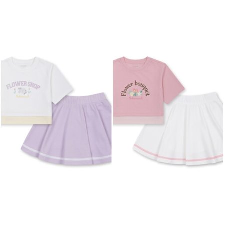 여아 쿄니 쿨먼트 폰테 플레어스커트