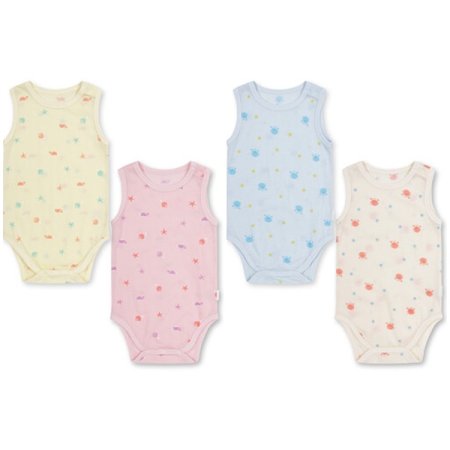 공용 유아 메쉬 민소매 바디수트