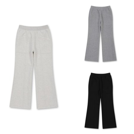 여아 더블니트 부츠컷 스웻팬츠 