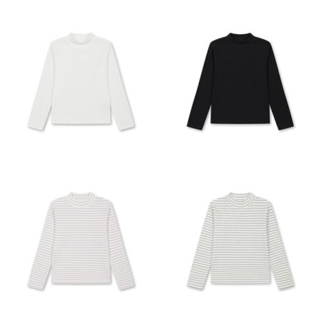 여아 립 모크넥 긴팔티