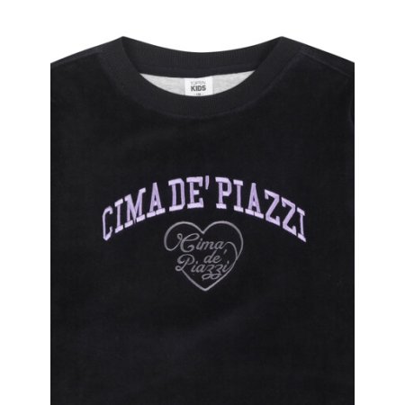 여아 벨로아 레이어드 스웨트셔츠 