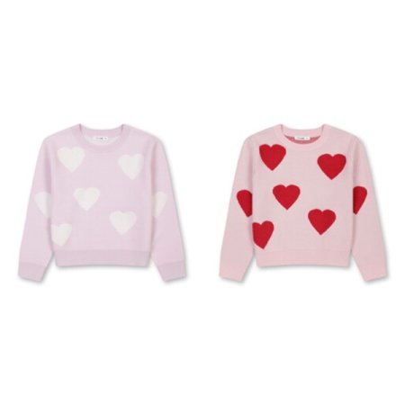 여아 소프트 터치 패턴 풀오버스웨트