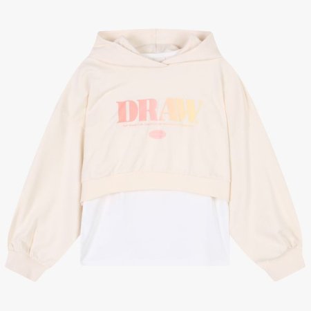 레이어드 후드티셔츠