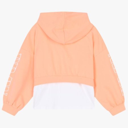 레이어드 후드티셔츠