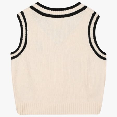 V넥 조끼 스웨터2종택일