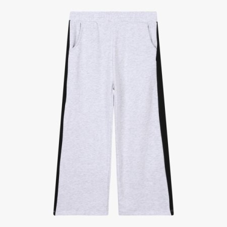 배색 와이드 팬츠