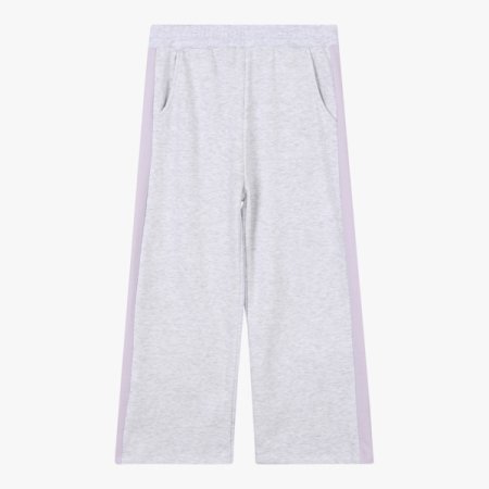 배색 와이드 팬츠