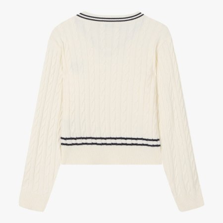 크롭 긴팔 스웨터