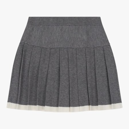 플리츠 스웨터 스커트