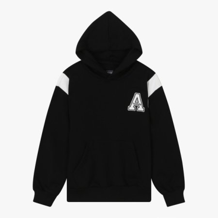 쭈리 소매배색 후디