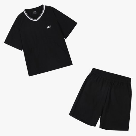 올라운더 반팔 브이넥 2PCS 세트