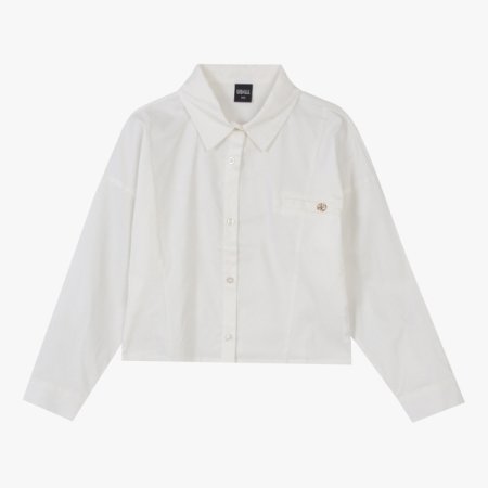 스트라이프 크롭셔츠