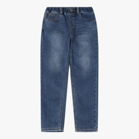 걸스 이중직 기모 슬림핏 데님