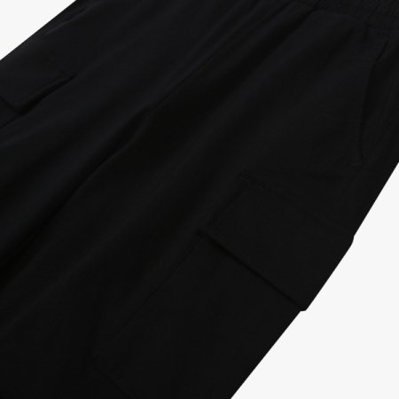 우븐 톡톡 기모 카고 와이드 팬츠