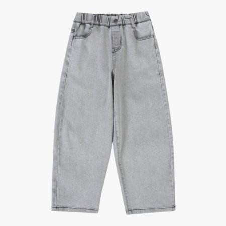 아이스 그레이 커브드 데님