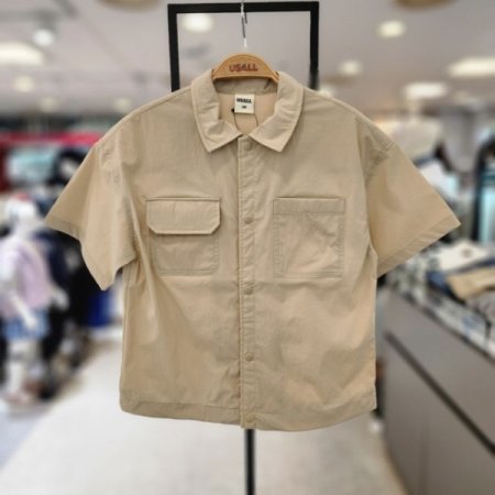 UNI 우븐 반팔 셔켓