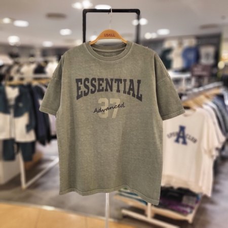 UNI 피그먼트 오버핏 그래픽 티셔츠