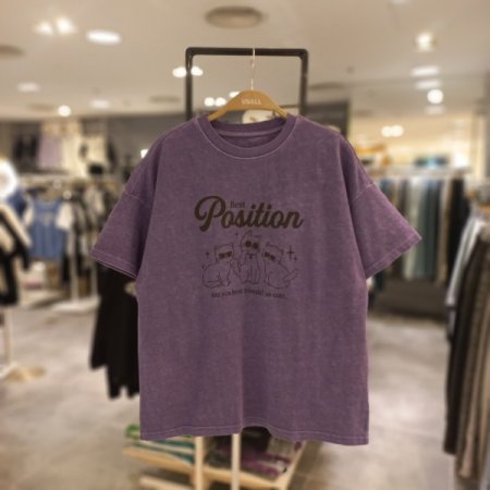 UNI 피그먼트 오버핏 그래픽 티셔츠