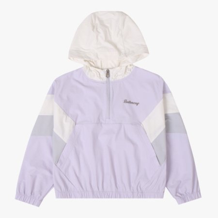 GIRLS 크랍 배색 아노락후드티셔츠