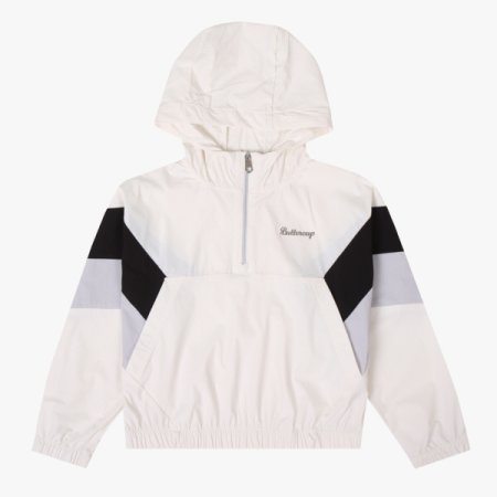 GIRLS 크랍 배색 아노락후드티셔츠