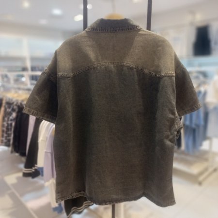 빈티지 데님 반팔 셔츠