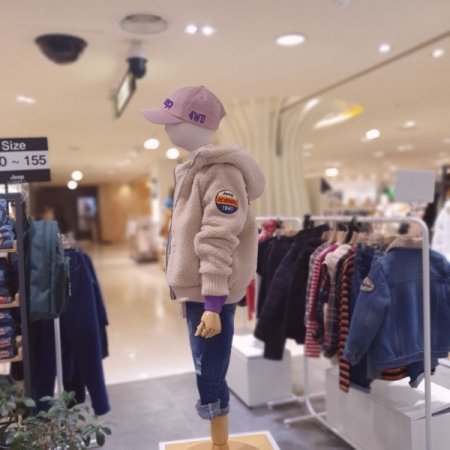 키즈 뽀글이 후드 집업