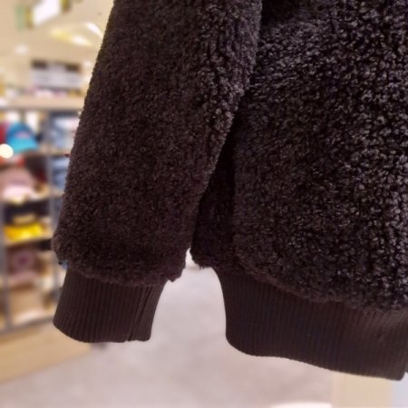 뽀글이 후드 집업