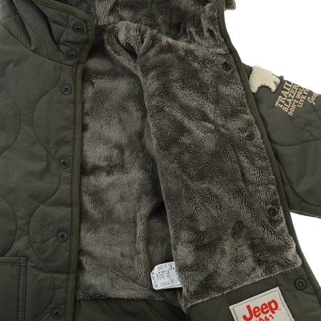 보아털 안감 퀼팅 점퍼