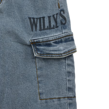 키즈 후다포켓 RIB 조거데님팬츠