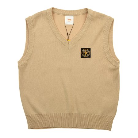 브이넥 니트 베스트