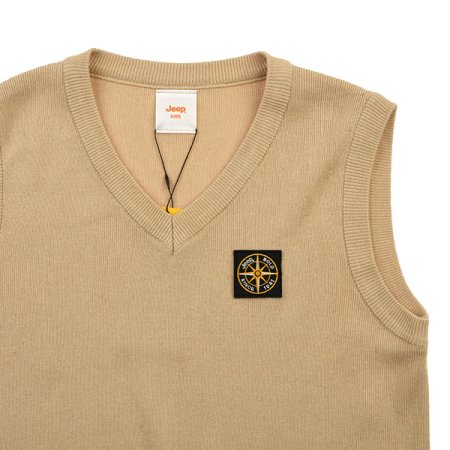 브이넥 니트 베스트