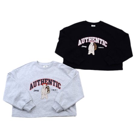 여아 어센틱 셋업 크롭 맨투맨