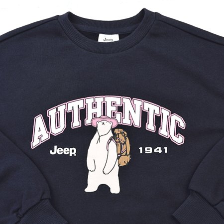 여아 어센틱 셋업 크롭 맨투맨