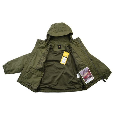 키즈 테잎 장식 후드 점퍼