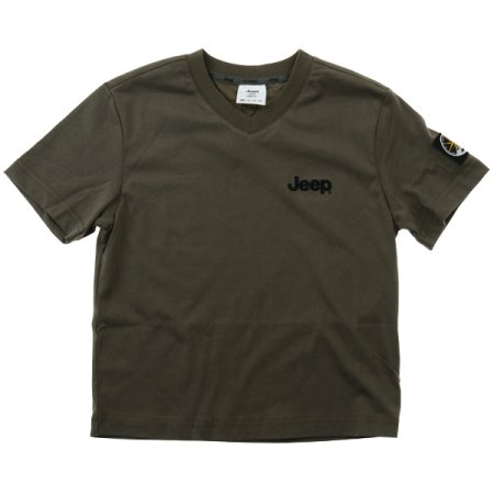 와펜 브이넥 반팔티