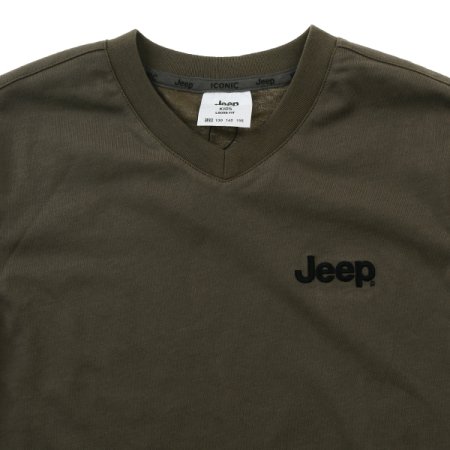 와펜 브이넥 반팔티