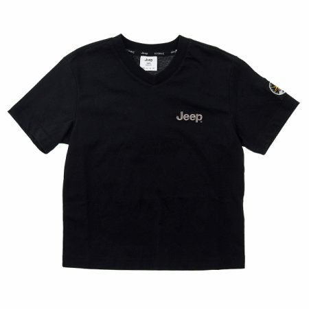 와펜 브이넥 반팔티