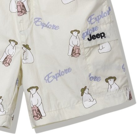 지프키즈 곰 전판 셋업 반바지