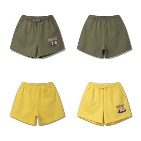 지프키즈 여아 곰프린트 셋업 5부팬츠