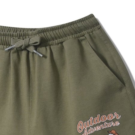 지프키즈 여아 곰프린트 셋업 5부팬츠