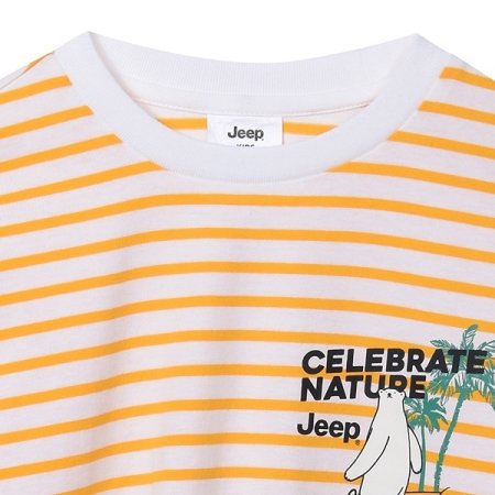 지프 서핑베어 스트라이프 반팔티