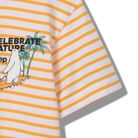 지프 서핑베어 스트라이프 반팔티