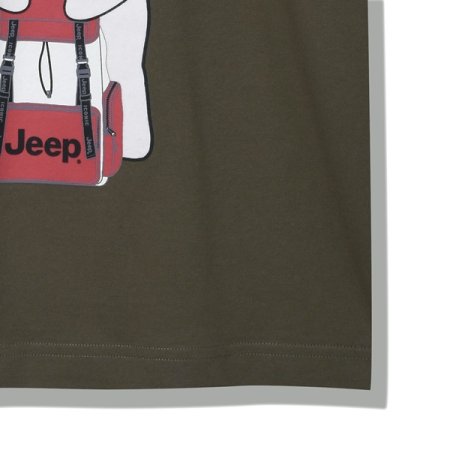 곰 프린트 반팔티