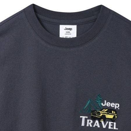 지프 트레블 백 프린팅 TS