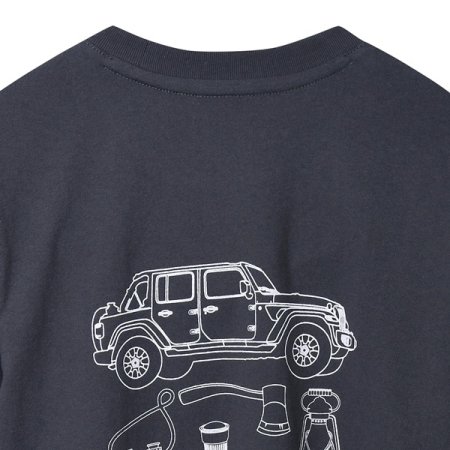 지프 트레블 백 프린팅 TS