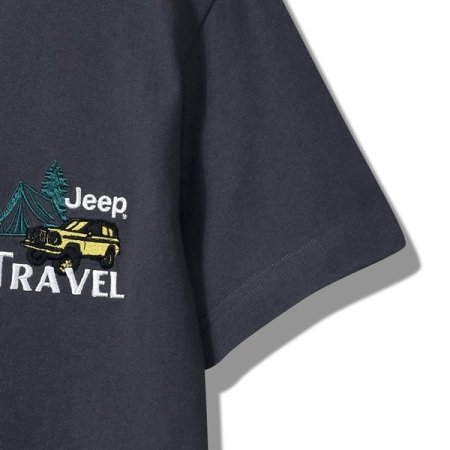 지프 트레블 백 프린팅 TS